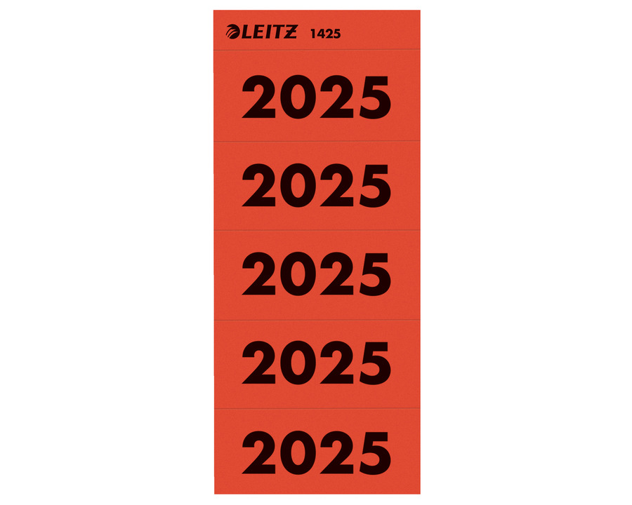 Leitz Inhaltsschild "2025" rot 60 x 25,5 mm 100St.