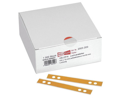 Veloflex Lochverstärker "Velofix", lose transparent 15 x 105 mm 1.000St.