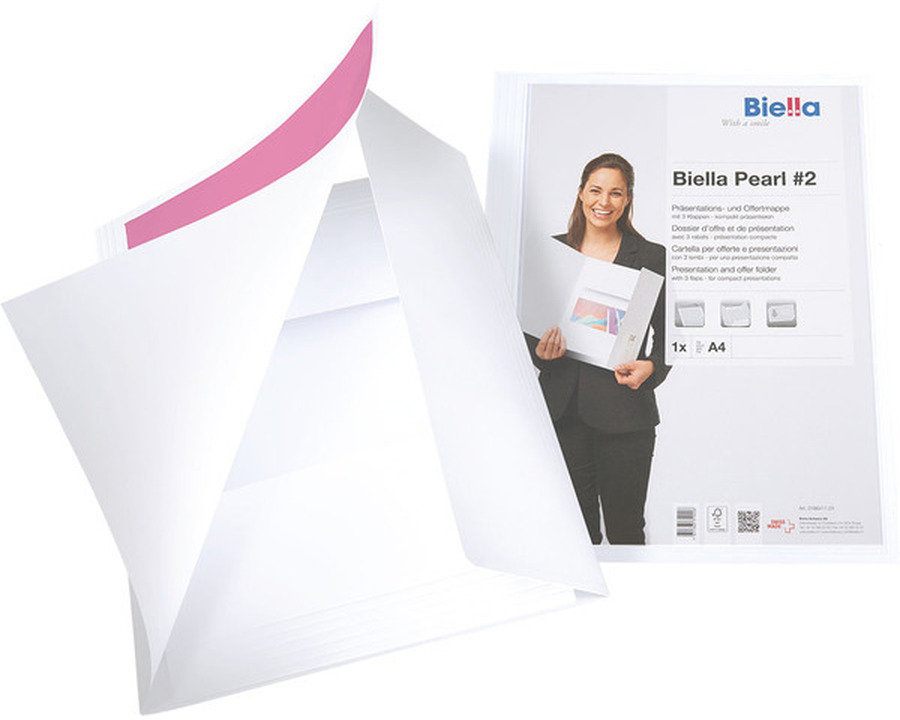 Biella Präsentationsmappe A4 "Pearl" #2 weiß