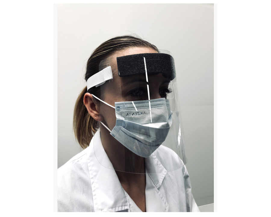 Exacompta Gesichtsschutz-Visier "Exascreen" transparent 31,5 x 19,5 cm
