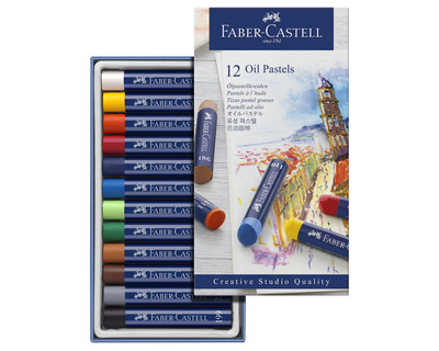 Faber-Castell Ölpastellkreide mehrfarbig 12St.
