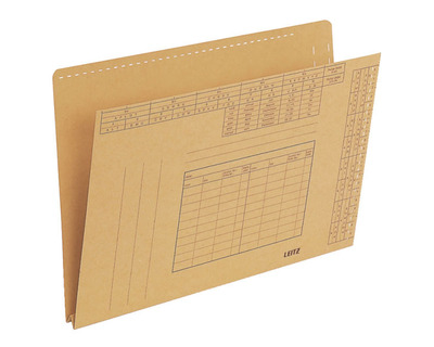Leitz Einstellmappe A4, für Vollsichtreiter, mit Bodenfalte chamois 220/228 x 315 mm
