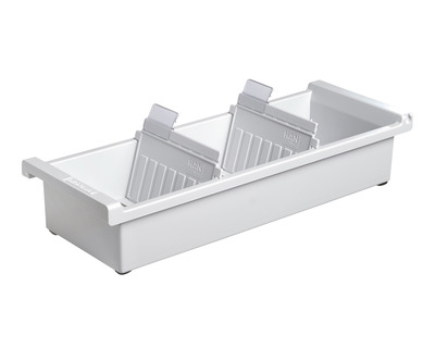 Han Karteitrog A7 quer, für 1300 Karten lichtgrau 128 x 346 x 66 mm