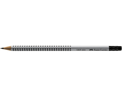 Faber-Castell Bleistift "Grip 2001", mit Radierer HB 2,0 mm