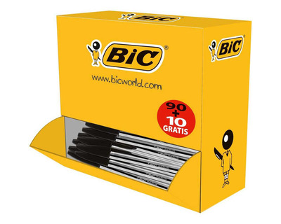 Bic Kugelschreiber "Cristal Medium" schwarz 0,4 mm 100St.