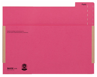 Leitz Einstell-Fehltasche rot 230 x 315 mm A4