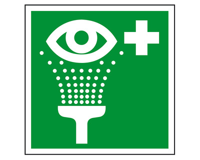 Hinweisschild "Augenspüleinrichtung" 200 x 200 mm Hart-PVC