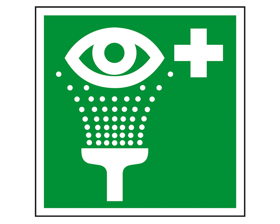 Hinweisschild "Augenspüleinrichtung" 200 x 200 mm Hart-PVC