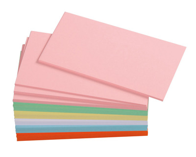 Wekre Moderationskarten Rechteck sortiert 10,5 x 20 cm 250St.