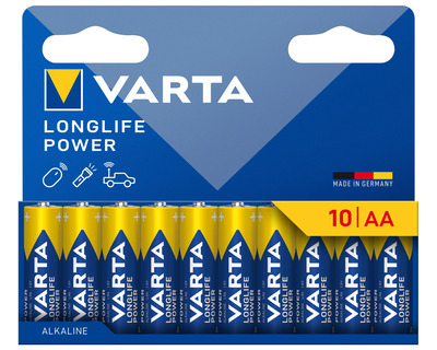 Varta Batterie "Longlife Power" AA, Mignon, LR6 1,5V 2.900mAh 10St.