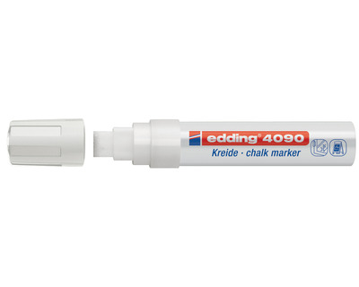Edding Kreidemarker 4090 weiß 4-15 mm Keilspitze
