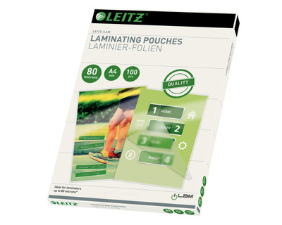 Leitz Laminierfolien "iLAM" A4 glänzend 80 my 100St.