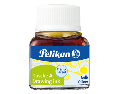 Pelikan Zeichentusche "Drawing Ink" gelb 10ml