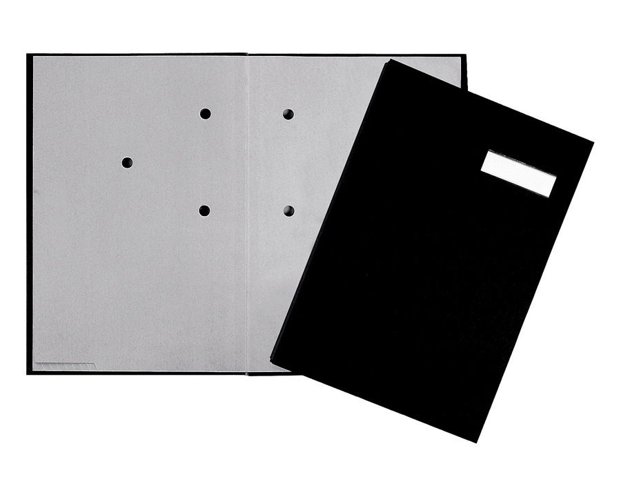 Pagna Unterschriftenmappe A4 schwarz 20 Fächer