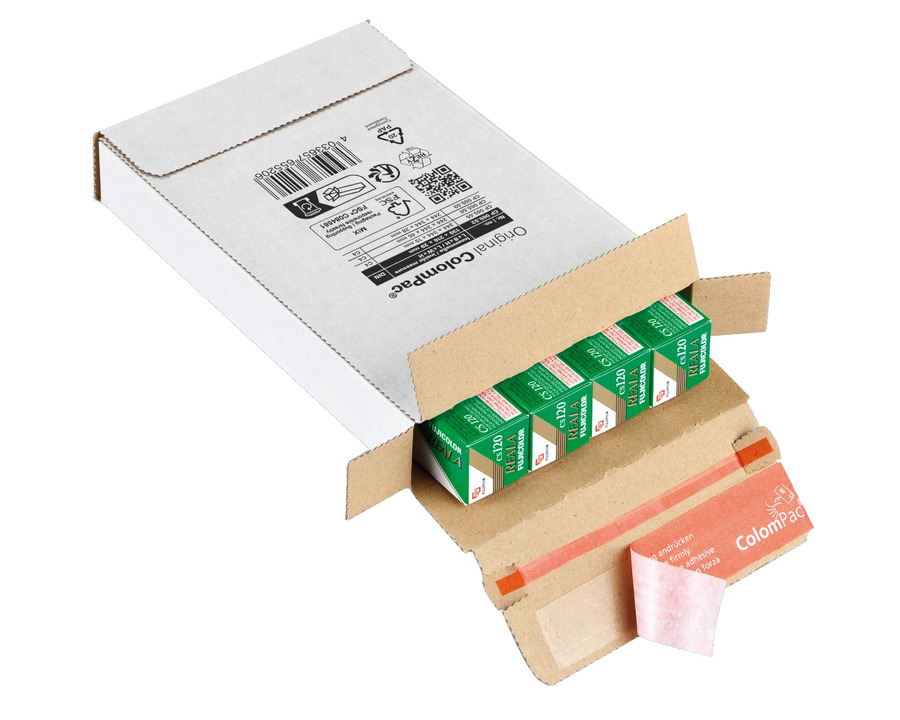 Colompac Versandkarton "Kurierpaket" weiß 139 x 216 x 29 mm