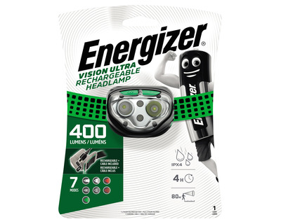 Energizer Stirnlampe "Vision Ultra" schwarz/grün