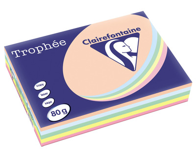 Clairefontaine Kopierpapier A4 "Trophée", pastell mehrfarbig 80g/m² 500Bl.