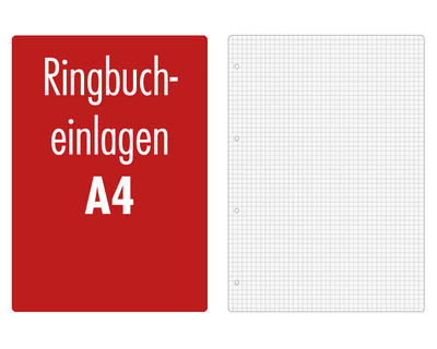 Ringbucheinlagen A4 weiß kariert (Lineatur 22) 50Bl.