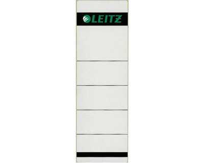 Leitz Ordner-Rückenschilder grau 61 x 192 mm 100Et.