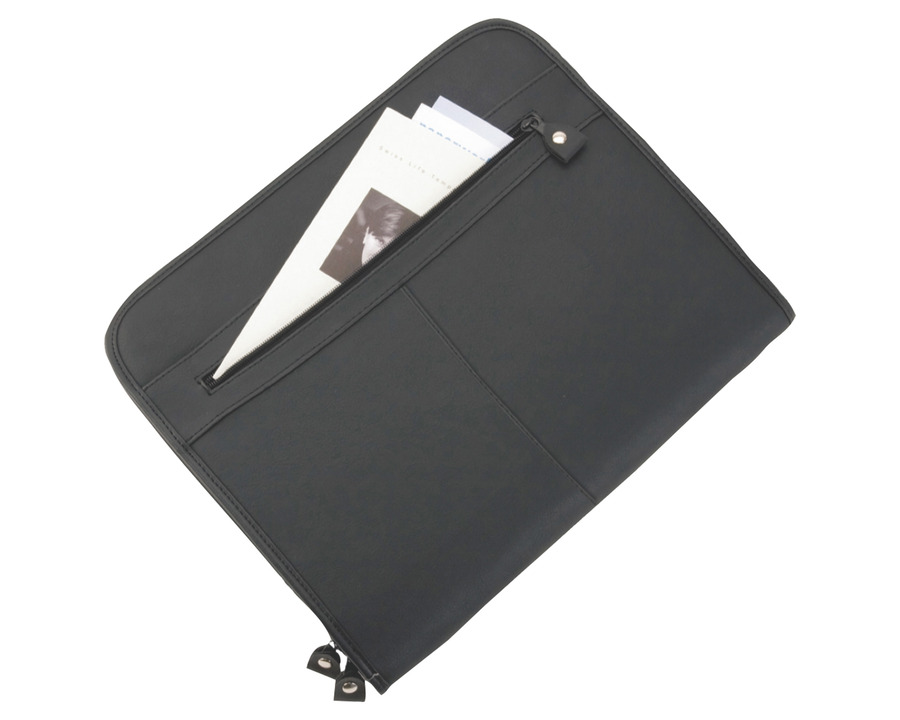 Alassio Konferenzmappe A4 "Milano" schwarz 360 x 290 x 50 mm