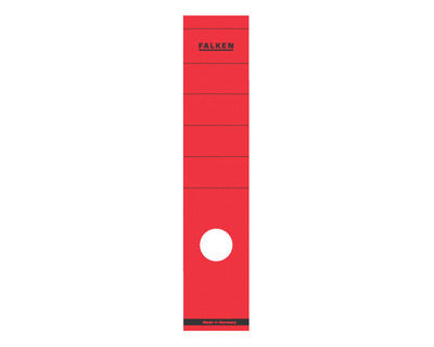 Falken Ordner-Rückenschilder rot 60 x 290 mm 10Et.