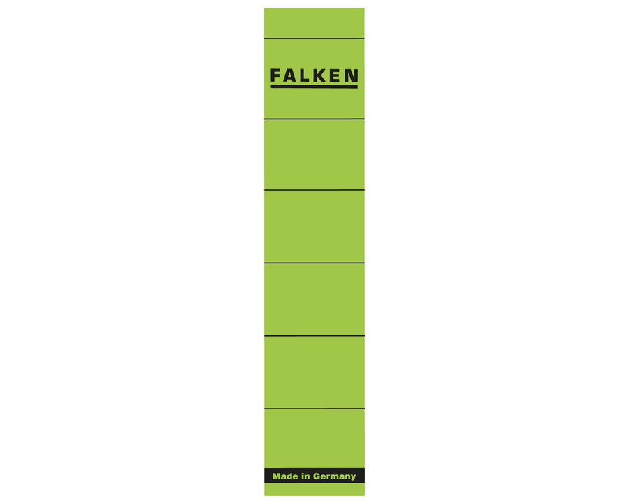 Falken Ordner-Rückenschilder grün 36 x 190 mm 10Et.