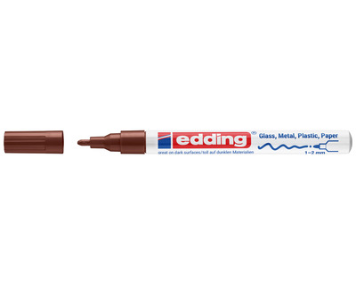 Edding Lackmarker 751 braun 1-2 mm Rundspitze