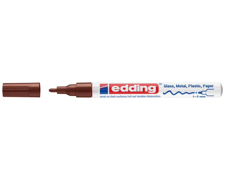 Edding Lackmarker 751 braun 1-2 mm Rundspitze