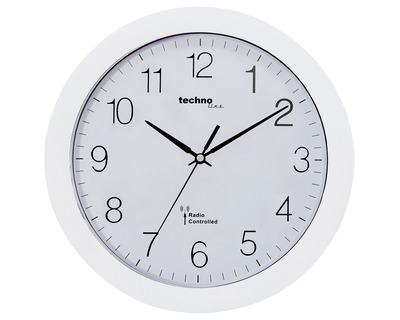 Technoline Funk-Wanduhr "WT8000" weiß Ø30cm