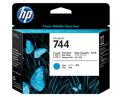 HP Druckkopf 744 fotoschwarz, cyan