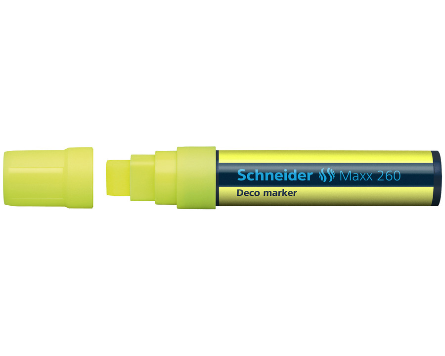 Schneider Kreidemarker "Maxx 260" gelb 2-15 mm Keilspitze