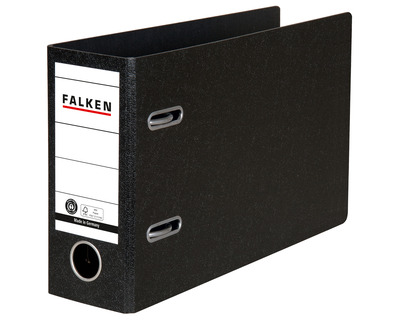Falken Ordner A5 quer schwarz 80 mm
