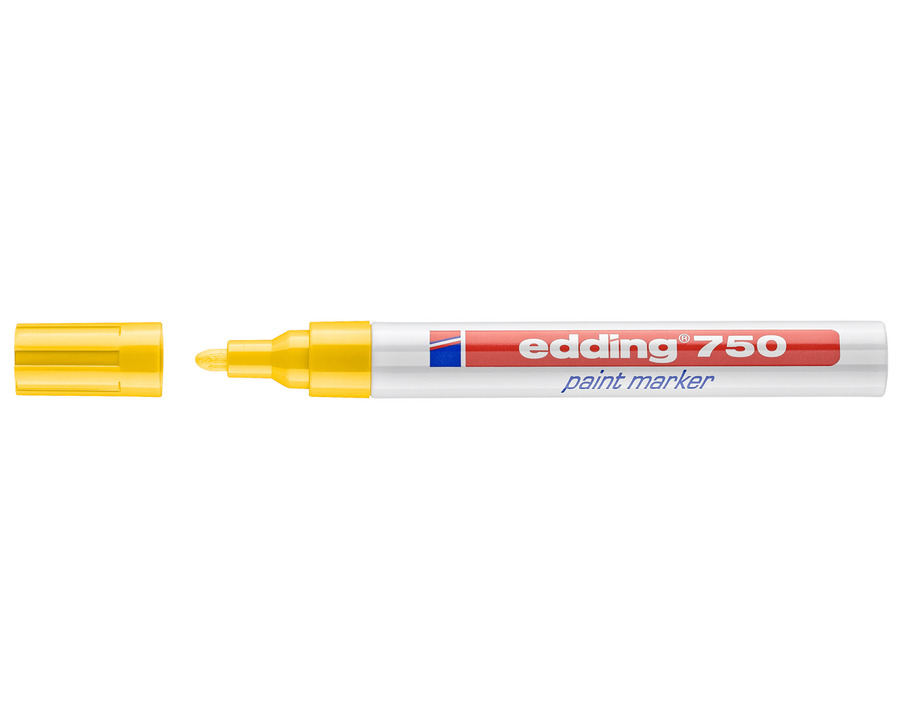 Edding Lackmarker 750 gelb 2-4 mm Rundspitze