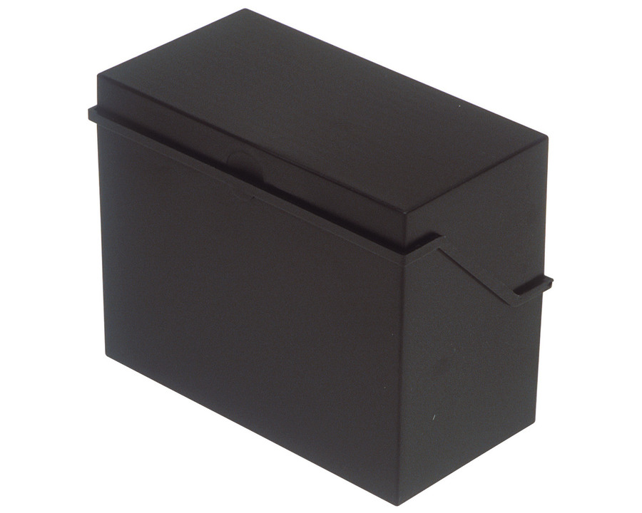 Helit Karteikasten A7, für 300 Karten schwarz 120 x 94 x 73 mm