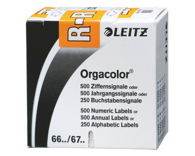 Leitz Buchstabensignal "Orgacolor" R orange 250St.