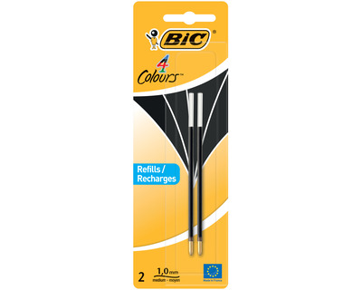 Bic Kugelschreibermine "4Colours" schwarz 0,4 mm 2St.