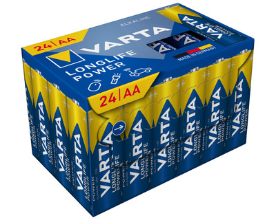 Varta Batterie "Longlife Power" AA, Mignon, LR6 1,5V 2.900mAh 24St.