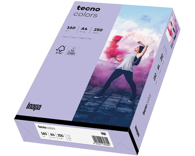 Tecno Kopierkarton A4 "Tecno Colors" violett 160g/m² 250Bl.