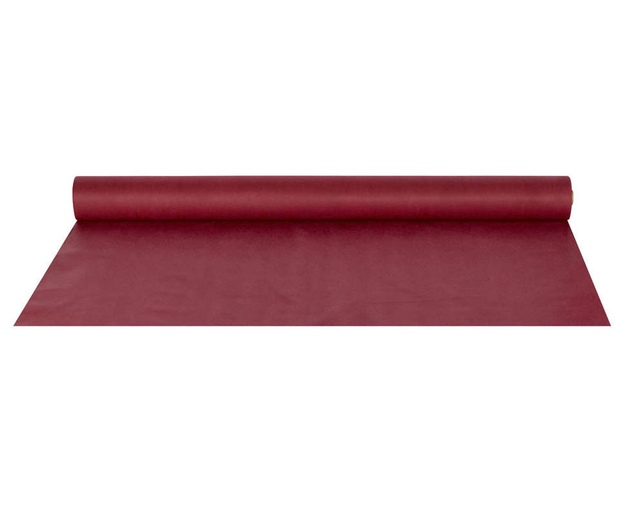 Papstar Einweg-Tischtuch, Damast bordeaux 120 cm x 8 m