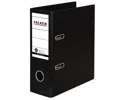 Falken Ordner A5 hoch schwarz 80 mm