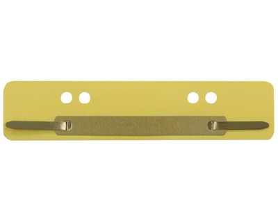 Heftstreifen PP, Metalldeckleiste gelb 34 x 150 mm 25St.
