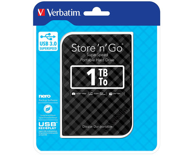 Verbatim Externe Festplatte "Store´n´Go" 2,5" schwarz 1 TB