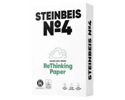 RC-Kopierpapier A4 "Steinbeis No.4" recycling-weiß, ISO 100 / CIE 135 80g/m² 500Bl.