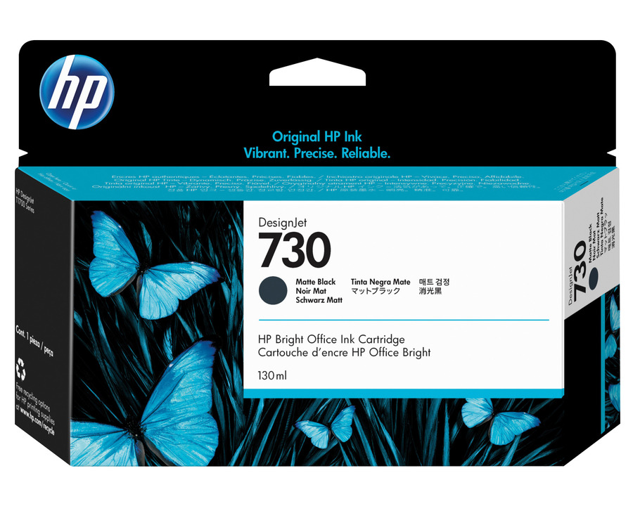 HP Tintenpatrone 730 mattschwarz 130ml