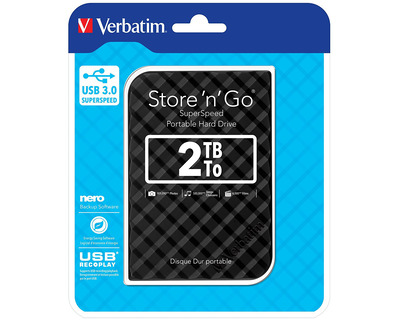 Verbatim Externe Festplatte "Store´n´Go" 2,5" schwarz 2 TB