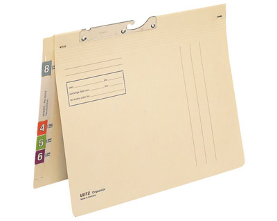 Leitz Pendelhefter A4 "Orgacolor" chamois kaufmännische Heftung