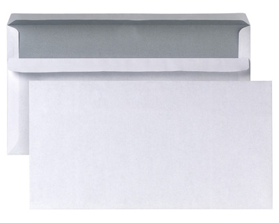 Kompaktumschlag, ohne Fenster, selbstklebend weiß 125 x 229 mm 1.000St.