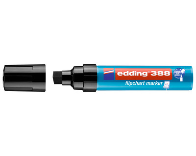 Edding Flipchartmarker 388 schwarz 4-12 mm Keilspitze