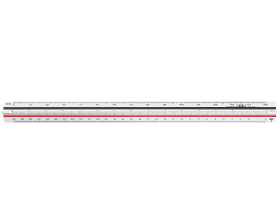 Möbius+Ruppert Dreikantmaßstab weiß 30 cm