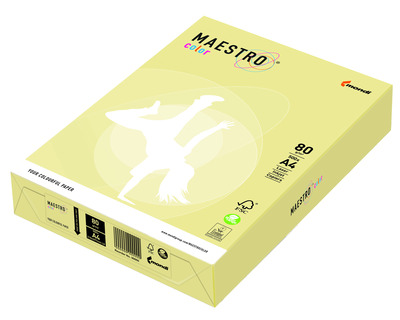 Maestro Kopierpapier A4 "Maestro color" gelb 80g/m² 500Bl.